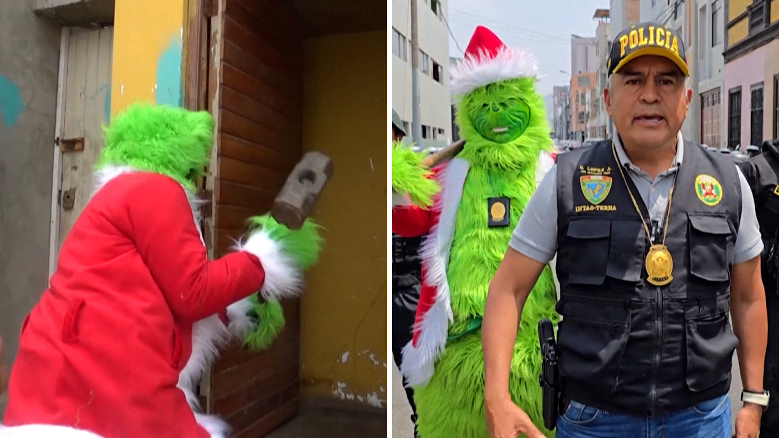 Un Polic A Disfrazado De Grinch Desbarata Una Banda Que Vend A Drogas