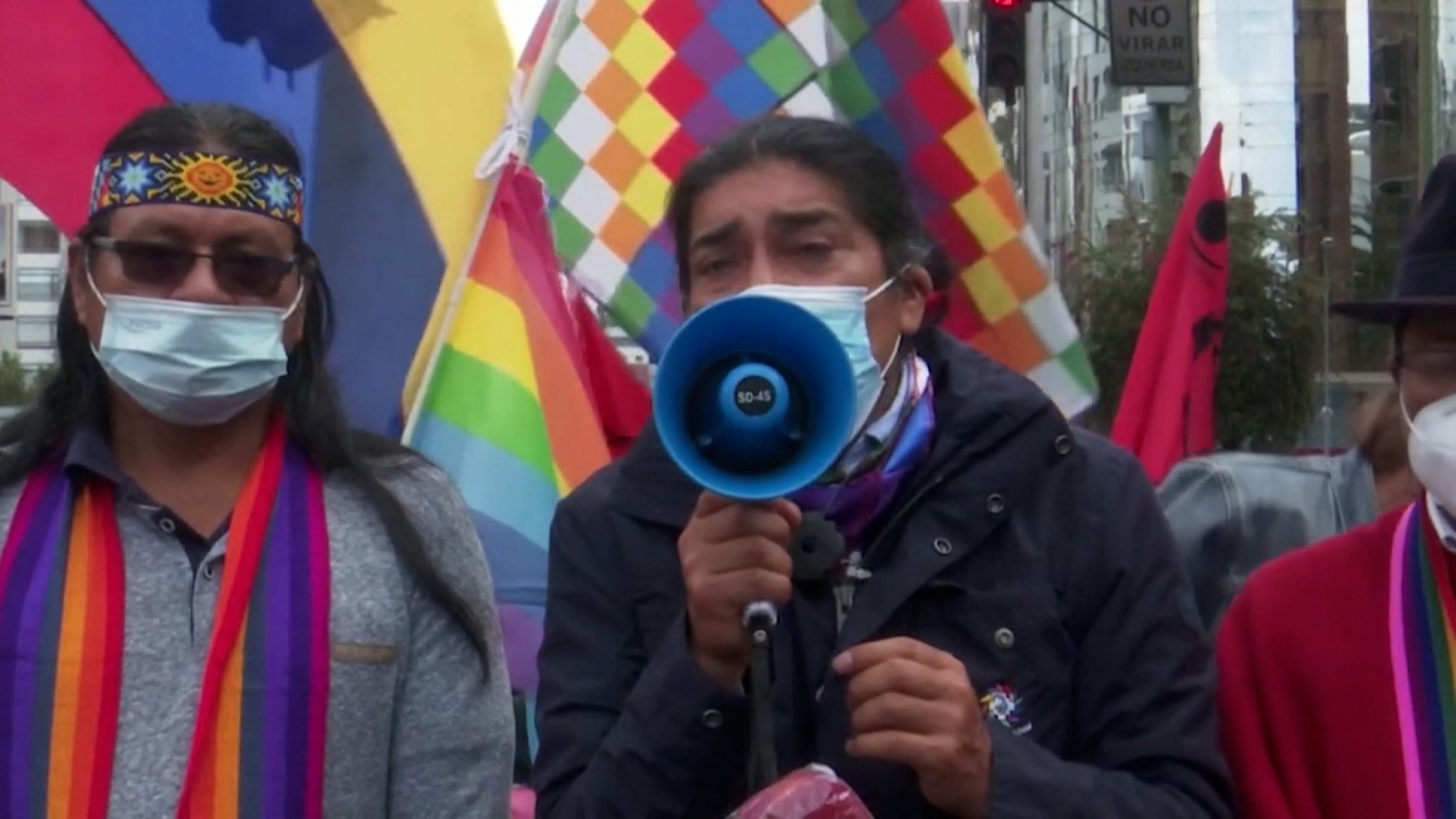 Indigenous people protest in Quito over electoral results