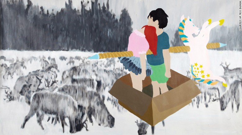Tess Dumon empezó a explorar su relación con su hermano a través de la pintura.