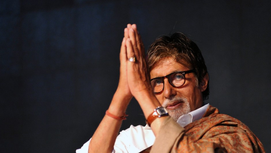 ndian Bollywood actor Amitabh Bachchan attends an event organised by the Rotary Club of Bombay in Mumbai on February 1, 2015. AFP PHOTO/STR (Photo credit should read STRDEL/AFP/Getty Images)
