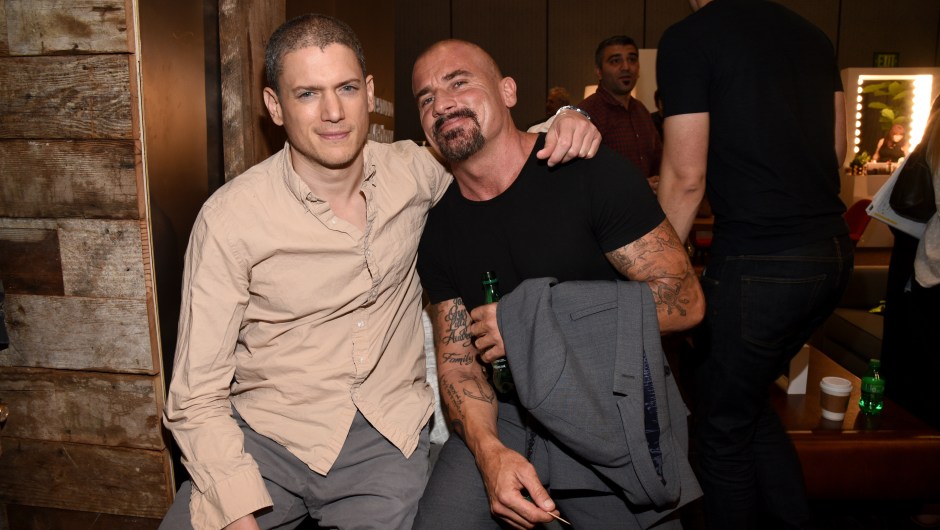 Wentworth Miller Dominic Purcell Prison Break Portrait Studio Powered By Samsung Galaxy At Comic-Con International 2015 at Hard Rock Hotel San Diego on July 11, 2015 in San Diego, California.