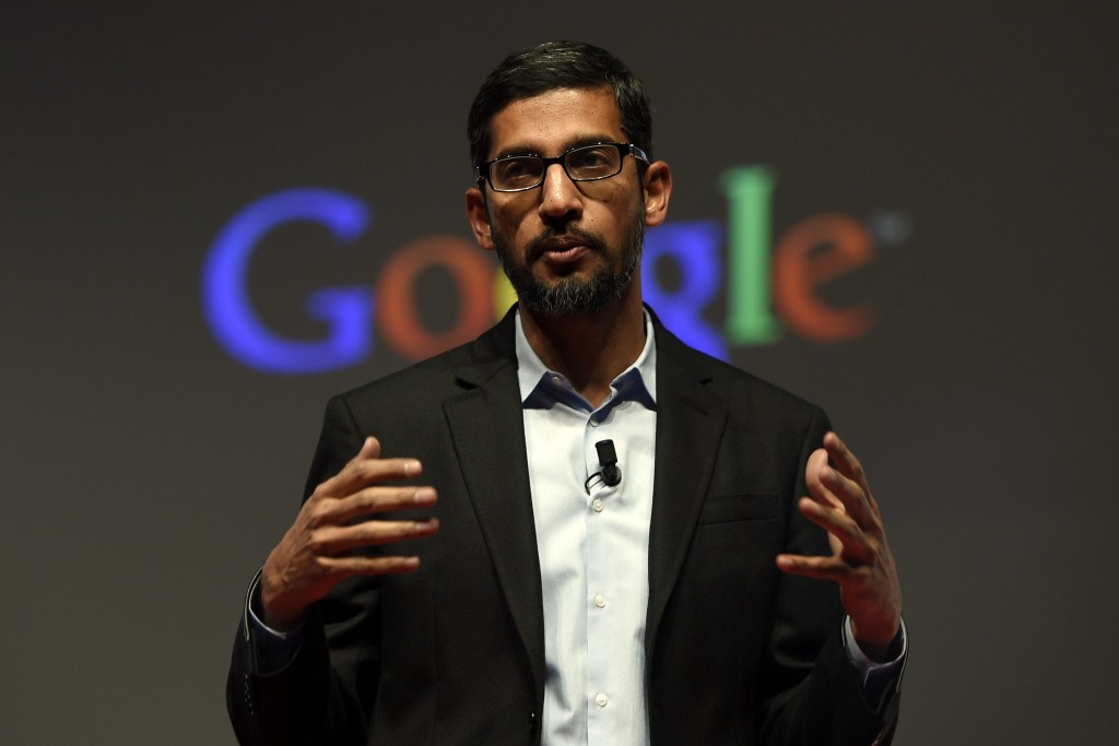 Sundar Pichai ahora es el encargado principal de Google