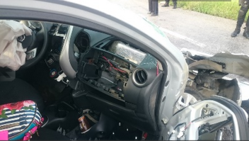 Autoridades encuentran 25 kilos de cocaína en el tablero donde debía estar el airbag México