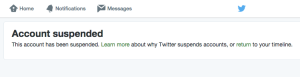 La cuenta de @TarekWiliamSaab fue suspendida por la red social Twitter. 