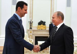 El presidente sirio Bashar al Assad visitó a Vladimir Putin el pasado 20 de octubre. Fue la primera visita al exterior que hizo al Assad desde que se desató el conflicto interno en su país. (Crédito: ALEXEY DRUZHININ/AFP/Getty Images)