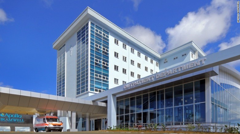 El nuevo hospital Apollo Bramwell en Mauricio.