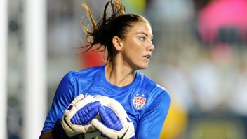 Hope Solo. Crédito: Drew Hallowell/Getty Images