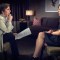 Kate del Castillo (der.) durante la entrevista con Carmen Aristegui en CNN en Español.