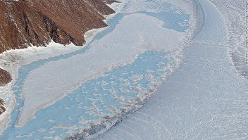 El hielo en Groenlandia se está derritiendo