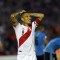 Peru's Paolo Guerrero gestures during the Russia 2018 FIFA World Cup South American Qualifiers' football match against Uruguay at the Centenario stadium in Montevideo, on March 29, 2016. AFP PHOTO / PABLO PORCIUNCULA / AFP / PABLO PORCIUNCULA (Photo credit should read PABLO PORCIUNCULA/AFP/Getty Images)