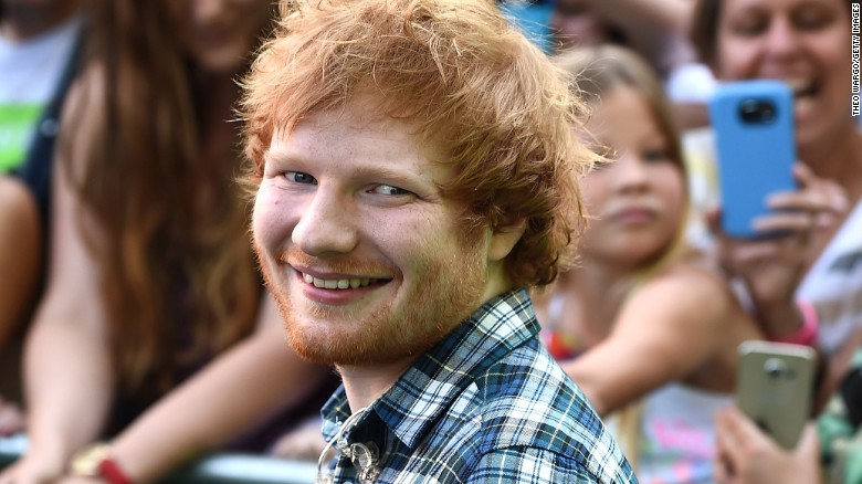 Ed Sheeran, cantante británico.
