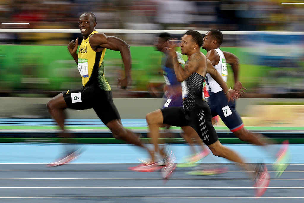 El rayo no tiene rival: Usain Bolt es tricampeón olímpico de los 100 m. Ganó con 9,81 segundos (Crédito: Cameron Spencer/Getty Images)
