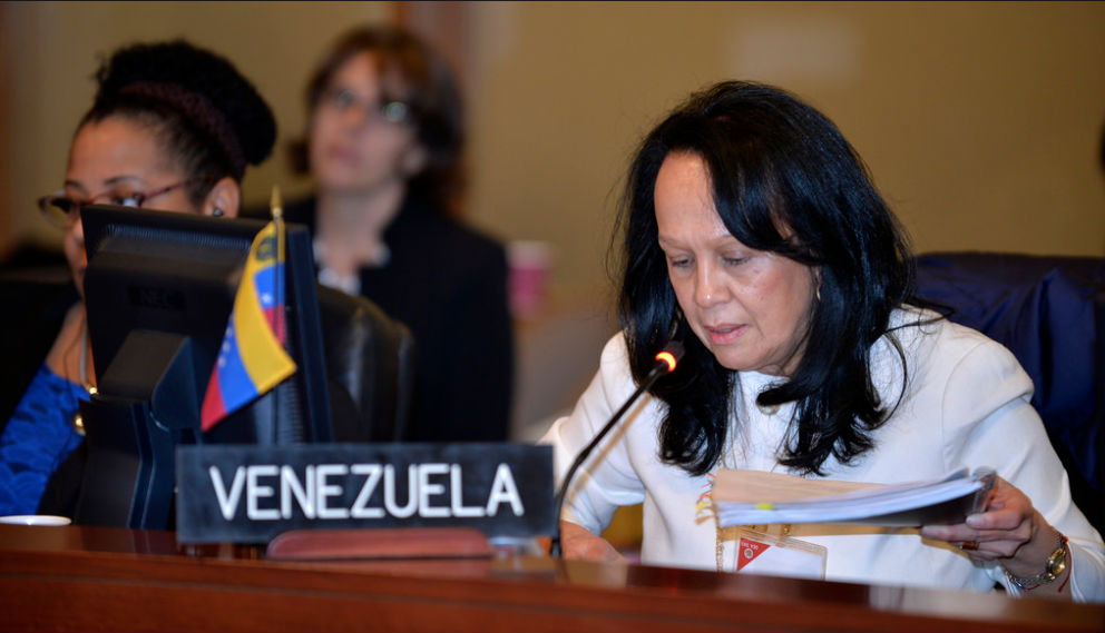 Carmen Luisa Velásquez, representante alterna de Venezuela en la OEA (Crédito: OEA)