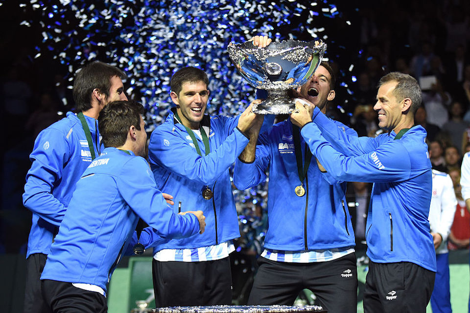 Argentina ganó la Copa Davis por primera vez. (/AFP/Getty Images)