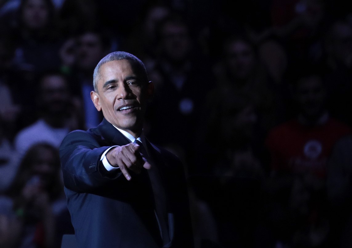 Barack Obama tras su discurso de despedida en Chicago. (Crédito: Bilgin Sasmaz/Anadolu Agency/Getty Images)