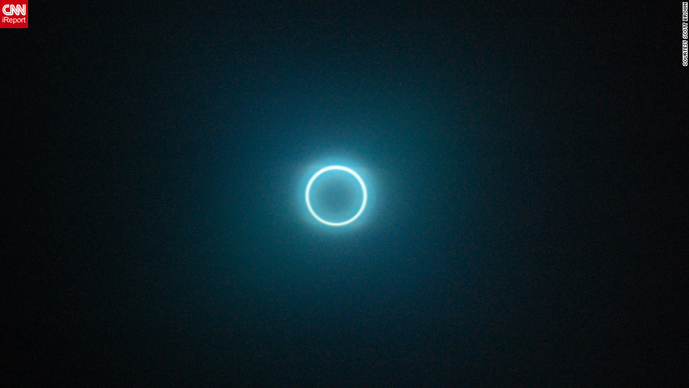 Así se ve un eclipse solar anular 