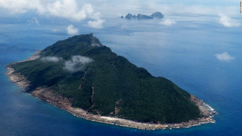 Estas disputadas islas en el Mar de China Oriental son conocidas como Senkaku en Japan y Diaoyu en China.