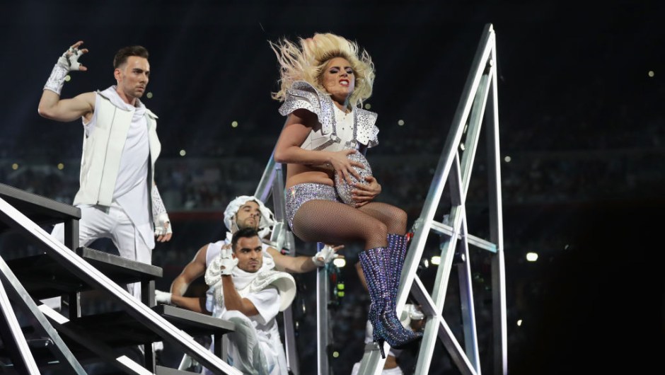 HOUSTON, TX - FEBRUARY 05: Lady Gaga performs during the Pepsi Zero Sugar Super Bowl 51 Halftime Show at NRG Stadium on February 5, 2017 in Houston, Texas. (Photo by Ronald Martinez/Getty Images)