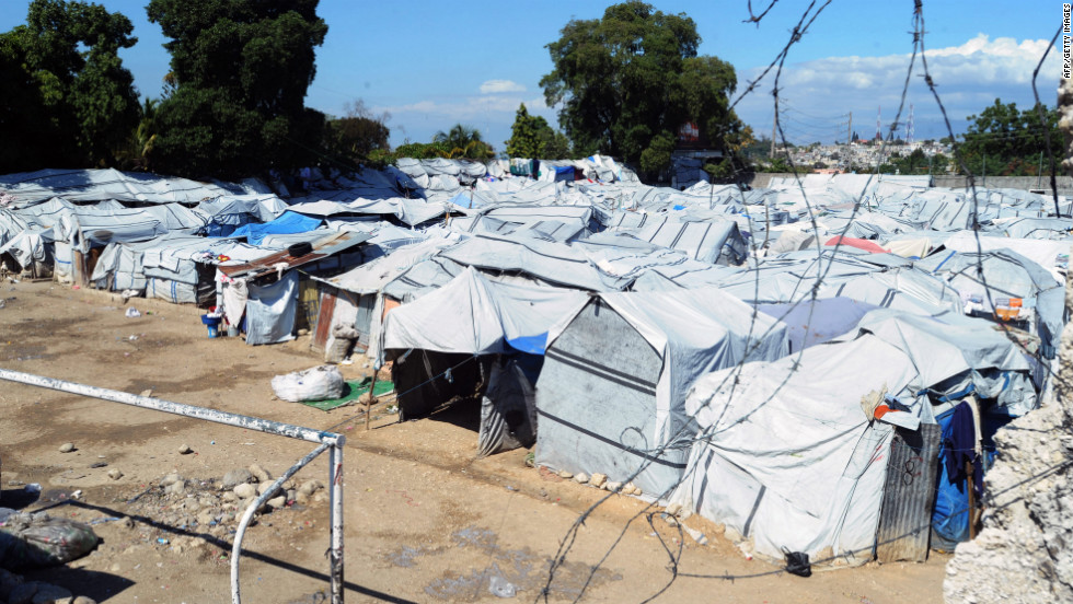Uno de los campamentos temporales levantados tras el terremoto de Haití, en una foto del 2012 (dos años después del desastre natural).