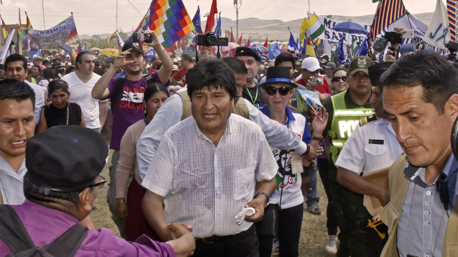Marchas De Apoyo A Evo Morales Piden Su Reelección Video Cnn