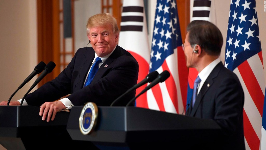 Donald Trump y Moon Jae-in en una imagen de archivo