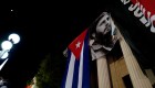 A giant poster of late former president Fidel Castro hangs on a building at the University of Havana to commemorate the first anniversary of his death, on November 25, 2017. On November 25 Cuba commemorates the first anniversary of the death of Fidel Castro, during an electoral process that will bring a change in president against a backdrop of economic recession, hostility from the United States, and stagnation in the reforms that have been implemented. / AFP PHOTO / ADALBERTO ROQUE (Photo credit should read ADALBERTO ROQUE/AFP/Getty Images)