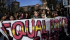 Manifestación feminista en Milán, Italia (Crédito: MARCO BERTORELLO/AFP/Getty Images)