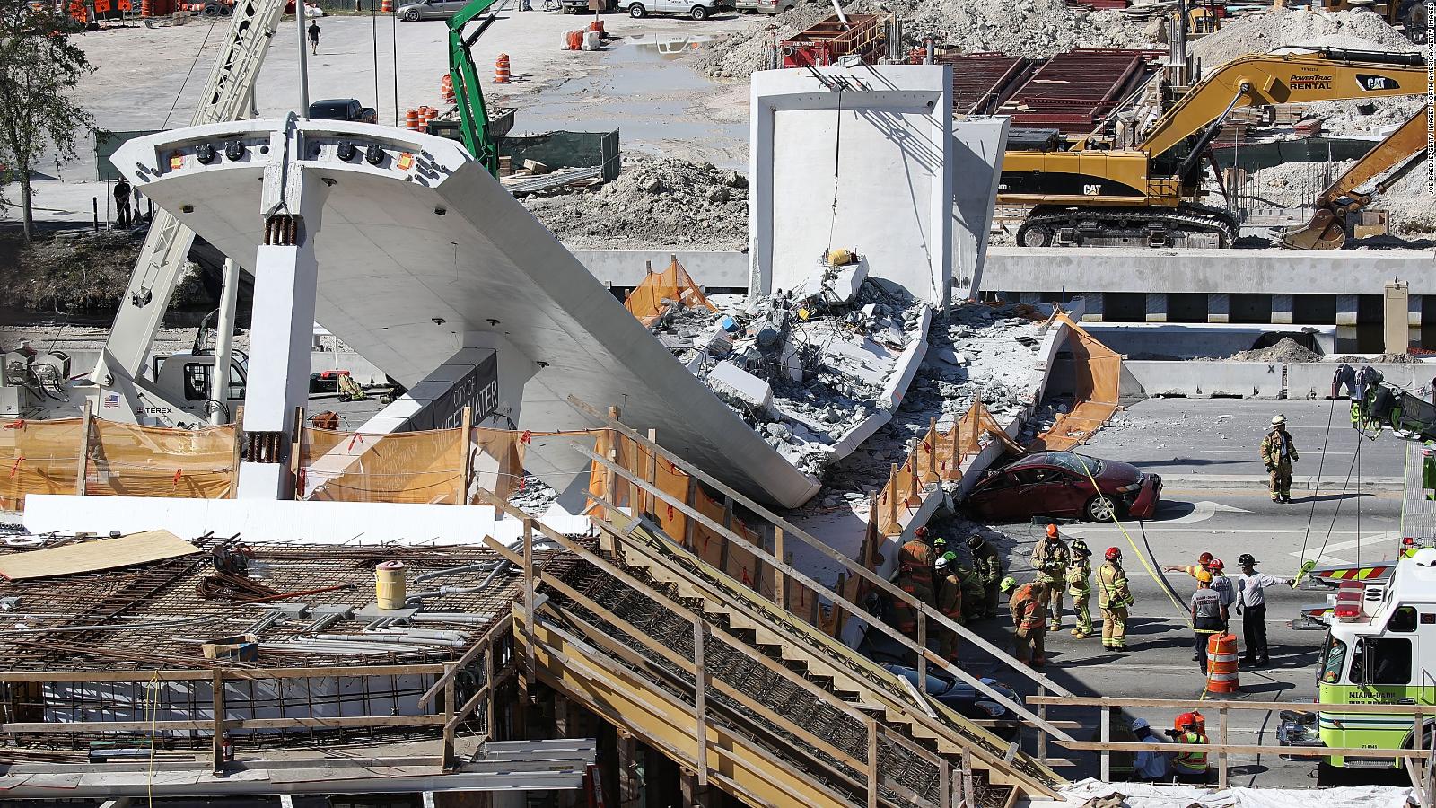 Lo que sabemos del colapso del puente en la Florida Video CNN