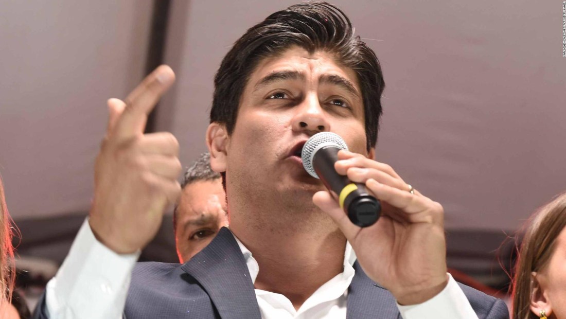 Carlos Alvarado lidera votación en Costa Rica, según el primer corte