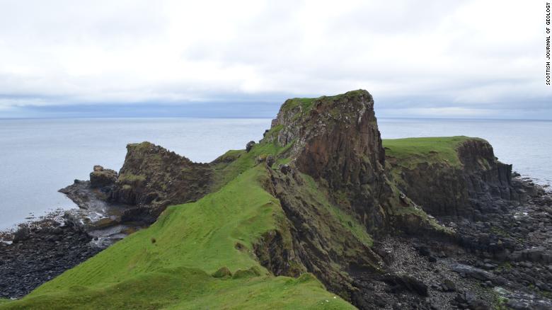 Brother's Point en la Isla de Skye, donde se hizo el descubrimiento.