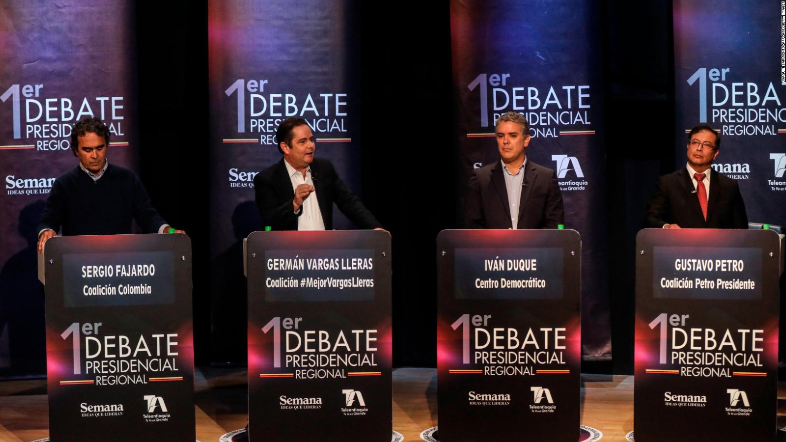 8 claves del primer debate presidencial en Colombia Video CNN