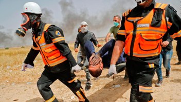 Cientos de heridos en protesta palestina