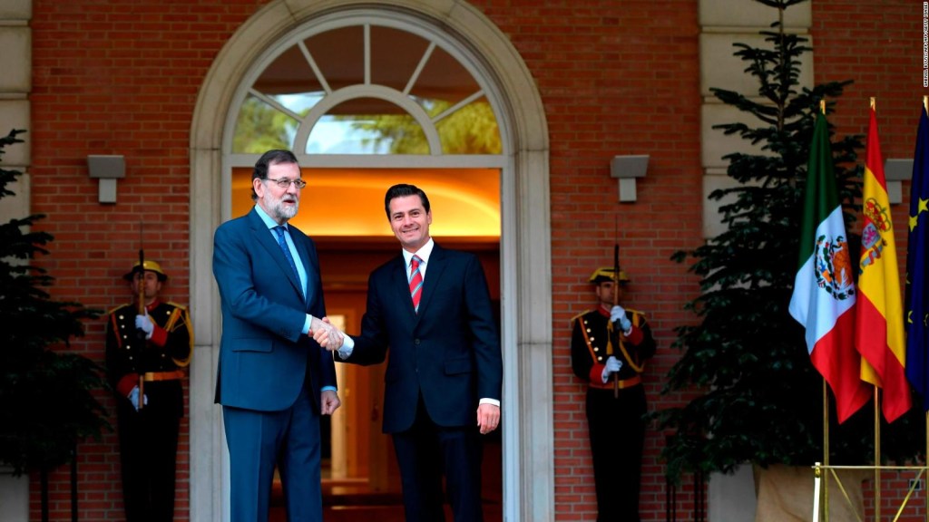 Peña Nieto se reúne con Mariano Rajoy y los reyes de España