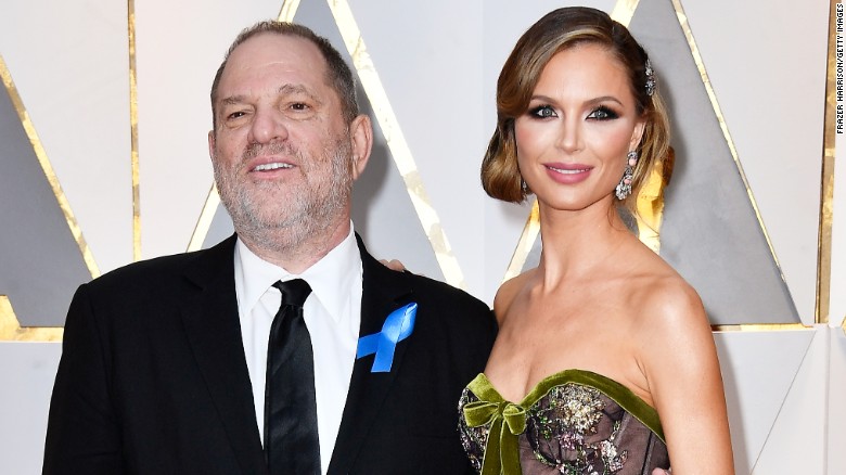 Harvey Weinstein y Georgina Chapman en los Oscar de 2017