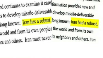 Peligroso error tipográfico de la Casa Blanca sobre Irán