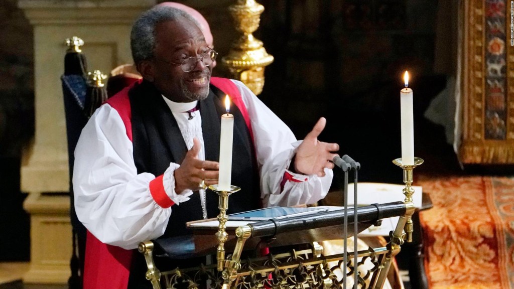 Este obispo negro causó furor en la boda real