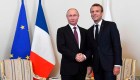 Así fue el encuentro de Putin y Macron