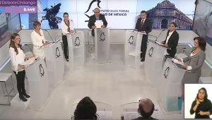 Debate chilango de los candidatos a la jefatura de gobierno de Ciudad de México. (Crédito: INE/Youtube)
