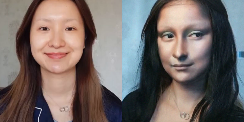 Youtuber imita a la Mona Lisa con maquillaje