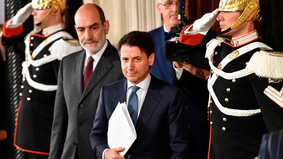 Giuseppe Conte, nominado por el movimiento Cinco Estrellas y La Liga, como primer ministro de Italia. Foto del 23 de mayo de 2018. (Crédito: VINCENZO PINTO/AFP/Getty Images)