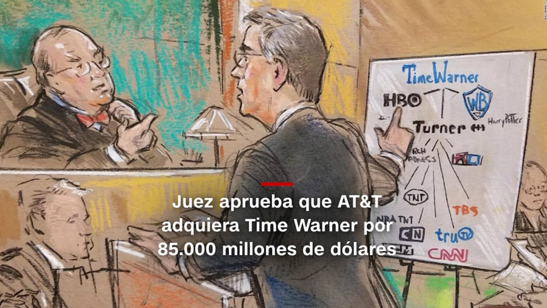 #MinutoCNN: Juez aprueba que AT&T compre Time Warner