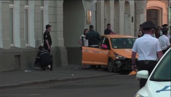 Siete heridos tras atropellamiento por un taxi en Moscú