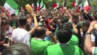 La Ciudad de México celebra el triunfo del "Tri"