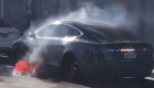 Así se prendió en llamas un Tesla sin razón aparente