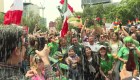 Así festejaron en México la segunda victoria de su selección en el Mundial