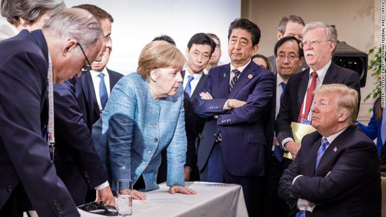 Los líderes del G7 durante la cumbre de este fin de semana.