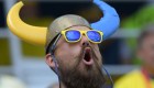 A Sweden supporter reacts ahead of the Russia 2018 World Cup Group F football match between Sweden and South Korea at the Nizhny Novgorod Stadium in Nizhny Novgorod on June 18, 2018. (Photo by Martin BERNETTI / AFP) / RESTRICTED TO EDITORIAL USE - NO MOBILE PUSH ALERTS/DOWNLOADS (Photo credit should read MARTIN BERNETTI/AFP/Getty Images)