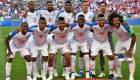 (Front Row from L) Panama's midfielder Armando Cooper, Panama's midfielder Edgar Barcenas, Panama's midfielder Anibal Godoy, Panama's midfielder Jose Luis Rodriguez, Panama's defender Erick Davis, Panama's defender Roman Torres, (back row from L) Panama's defender Michael Murillo, Panama's midfielder Gabriel Gomez, Panama's defender Fidel Escobar, Panama's forward Blas Perez and Panama's goalkeeper Jaime Penedo pose prior to the Russia 2018 World Cup Group G football match between Belgium and Panama at the Fisht Stadium in Sochi on June 18, 2018. (Photo by Nelson Almeida / AFP) / RESTRICTED TO EDITORIAL USE - NO MOBILE PUSH ALERTS/DOWNLOADS (Photo credit should read NELSON ALMEIDA/AFP/Getty Images)