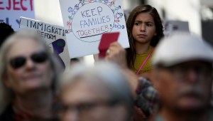Manifestación en San Francisco en contra de la separación de familias en la frontera entre Estados Unidos y México. (Crédito: Justin Sullivan/Getty Images)