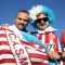NIZHNY NOVGOROD, RUSSIA - JUNE 21: Argentina fans enjoy the pre match atmosphere prior to the 2018 FIFA World Cup Russia group D match between Argentina and Croatia at Nizhny Novgorod Stadium on June 21, 2018 in Nizhny Novgorod, Russia. (Photo by Clive Brunskill/Getty Images)